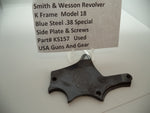 KS157 Smith & Wesson Used K Frame Model 18 .38 sp Blue Side Plate & Screws