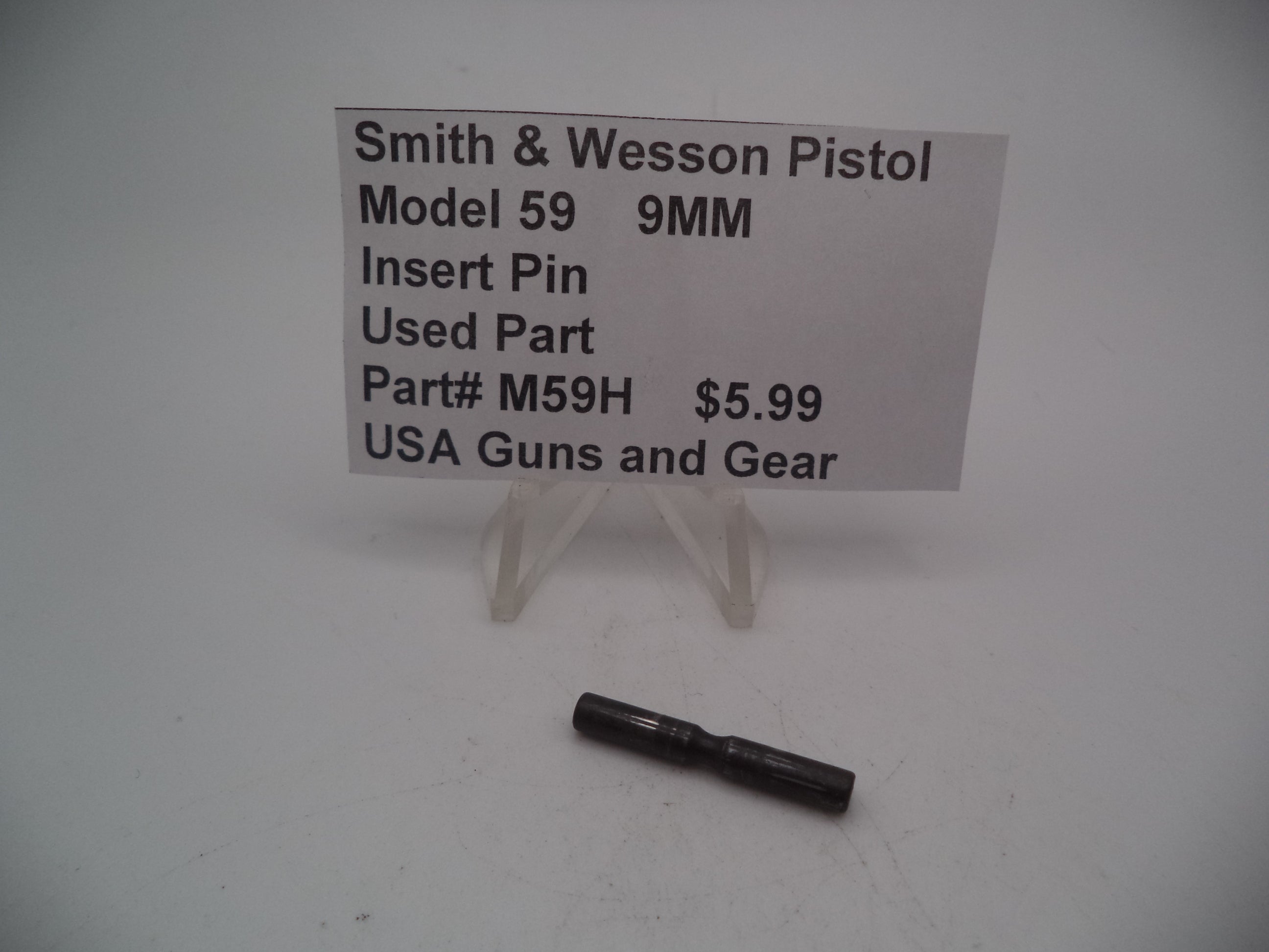 M59H Smith & Wesson Model 59 9MM Insert Pin Used Parts