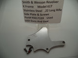 KS617159 Smith and Wesson K Frame Revolver Model 617 Side plate & screws