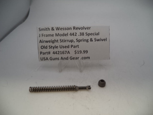 442167A Smith & Wesson J Frame Model 442 Airweight .38 SPL Stirrup, Spring & Swivel Used