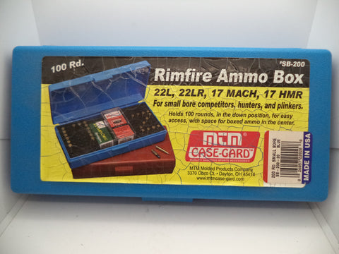 SB-200-20 MTM 200 Round 22 Long Rifle Ammo Box SB20020 SB-200-20 Additional Features: Ammo Box, Number of Rounds: 250