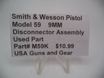 M59K Smith & Wesson Model 59 9MM Disconnector Assembly Used Parts