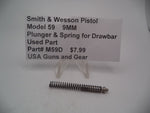 M59D Smith & Wesson Model 59 9MM Plunger & Spring for Drawbar Used Parts