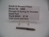 M59D Smith & Wesson Model 59 9MM Plunger & Spring for Drawbar Used Parts