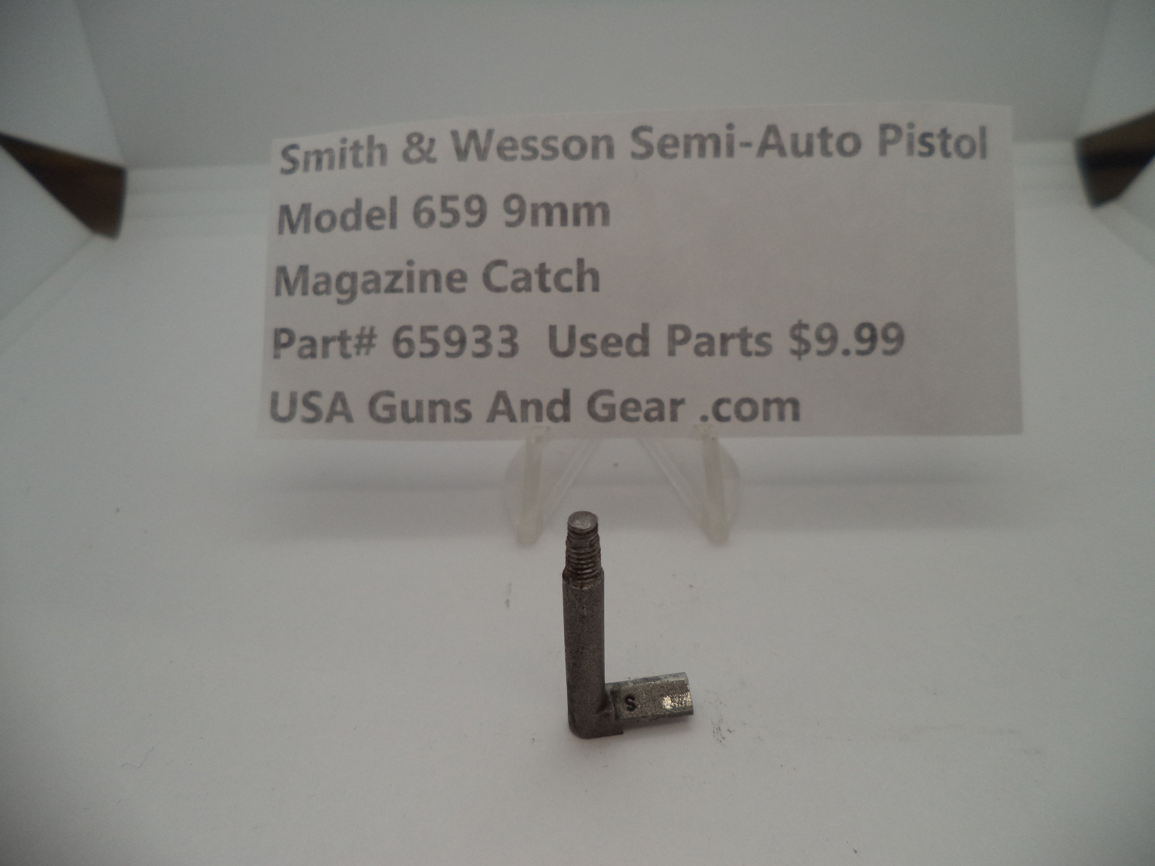 65933 Smith & Wesson Model 659 Magazine Catch Used Part 9MM