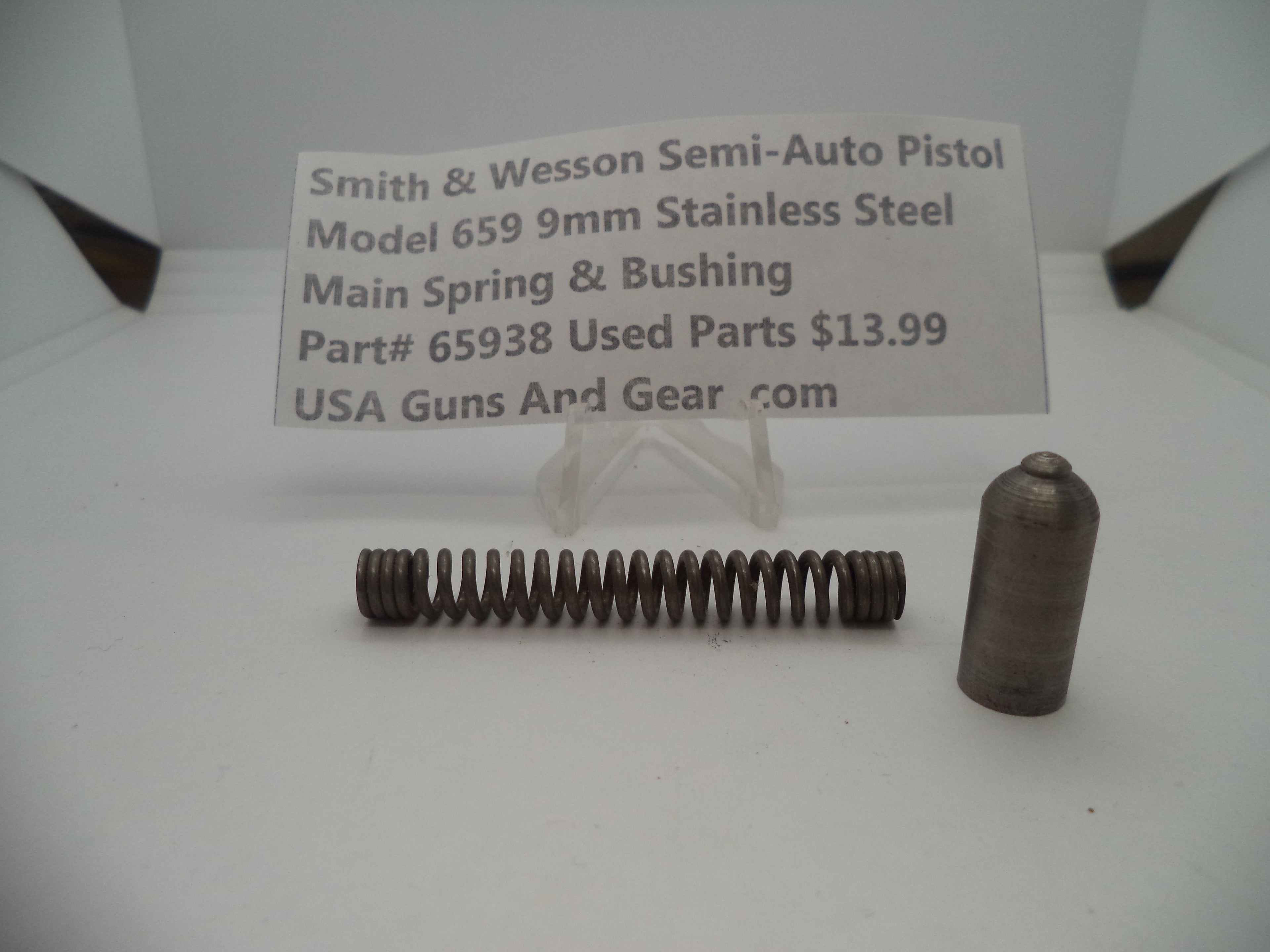65938 Smith & Wesson Model 659 Main Spring & Bushing Used Part 9MM
