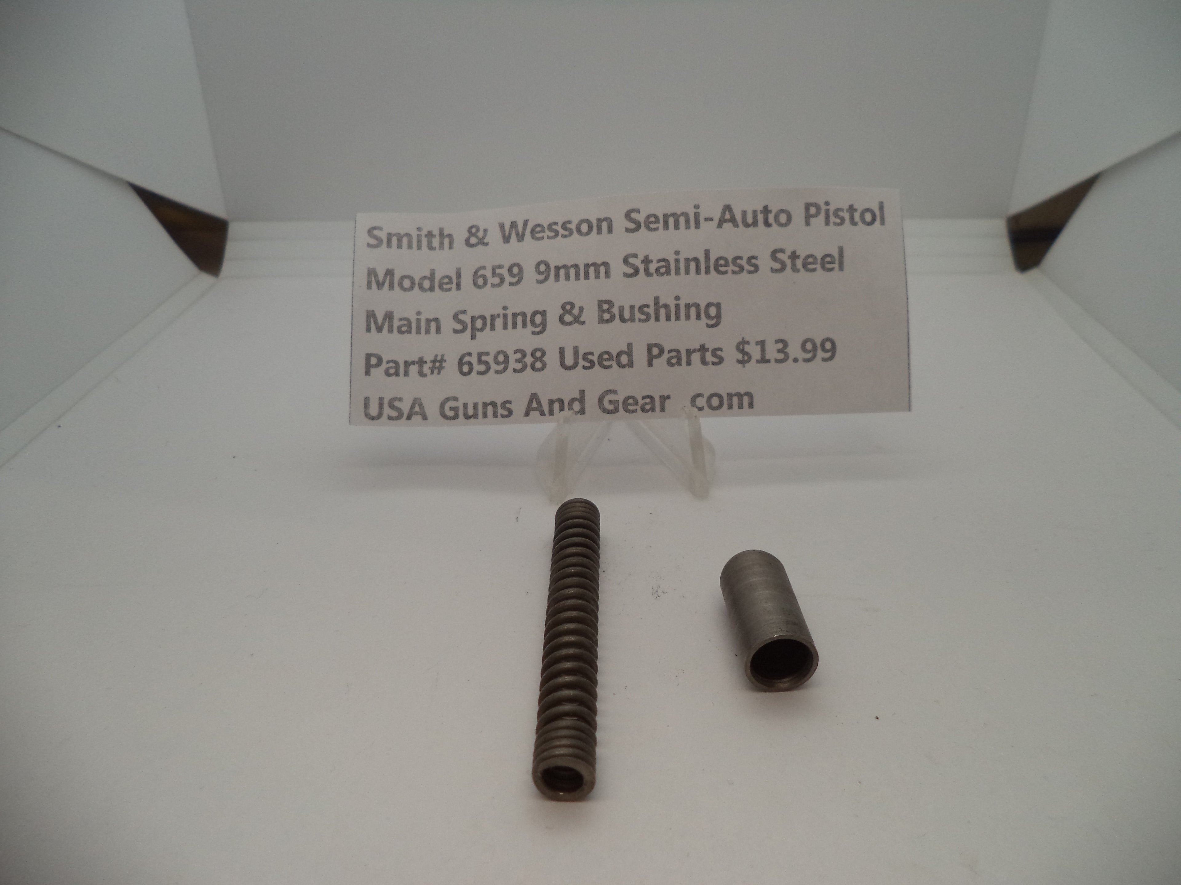 65938 Smith & Wesson Model 659 Main Spring & Bushing Used Part 9MM