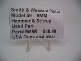 M59B Smith & Wesson Model 59 9MM Hammer and Insert Used Parts