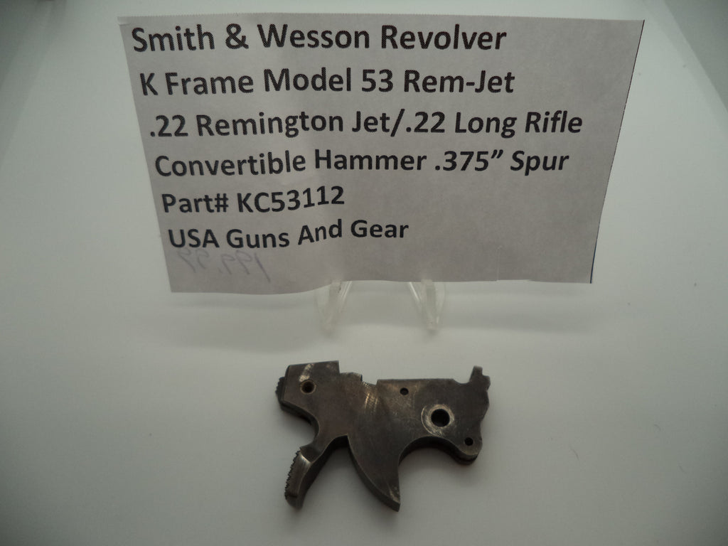 KC53112 Smith & Wesson K Frame used Model 53 Rem-Jet .22/.22 LR  Convertible Ham