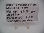 M59G Smith & Wesson Model 59 9MM Mainspring & Plunger Used Parts