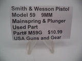 M59G Smith & Wesson Model 59 9MM Mainspring & Plunger Used Parts