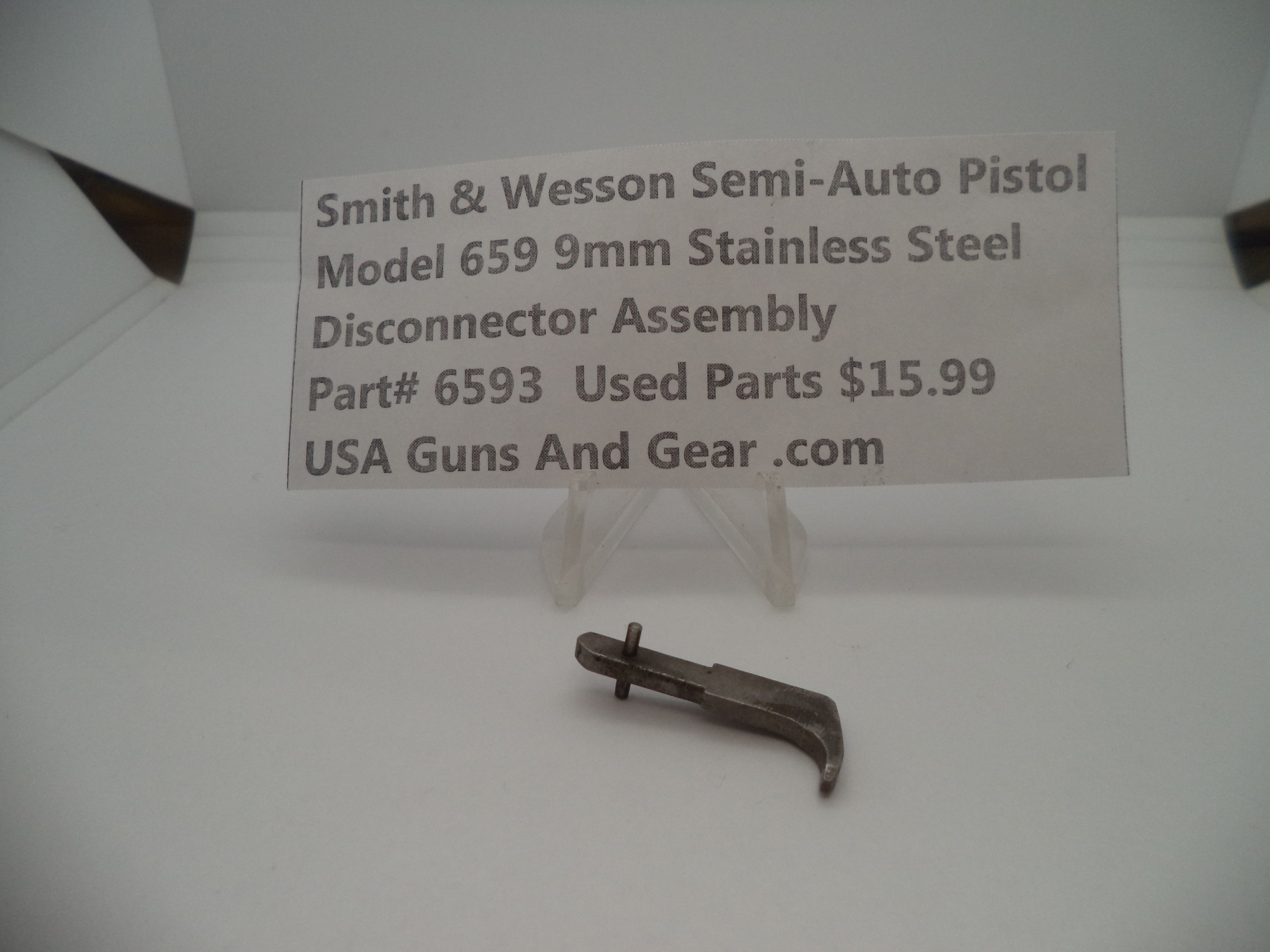 6593 Smith & Wesson Model 659 Disconnector Assembly Used Part 9MM