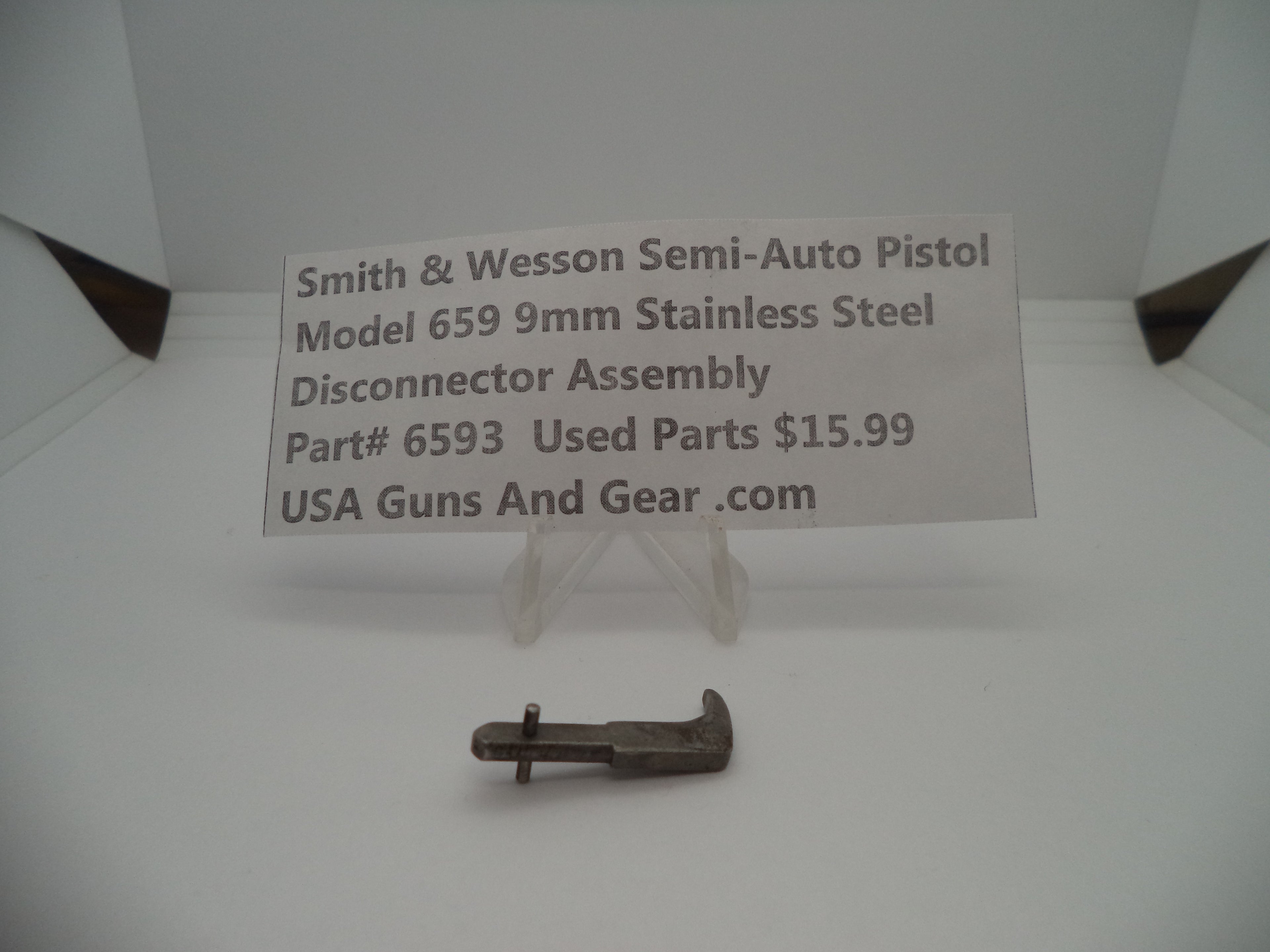 6593 Smith & Wesson Model 659 Disconnector Assembly Used Part 9MM