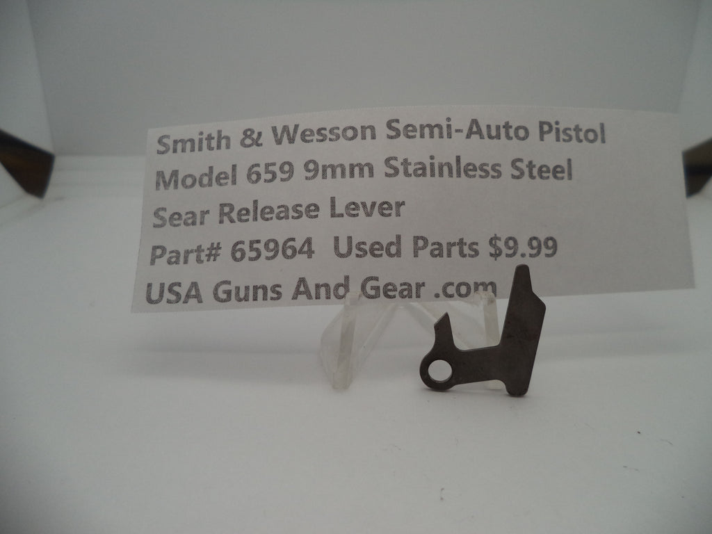 65964 Smith & Wesson Model 659 Sear Release Lever Used Part 9MM