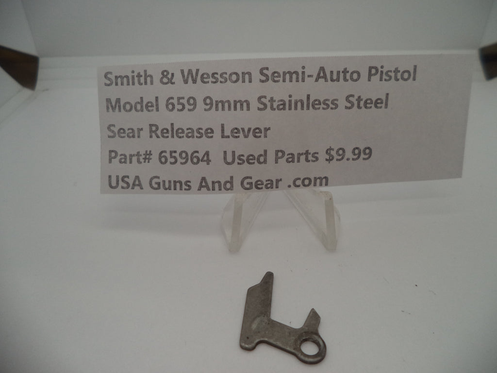 65964 Smith & Wesson Model 659 Sear Release Lever Used Part 9MM