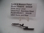 SW40C1 Smith & Wesson Model SW40VE Slide Stop Lever Assembly Used Part