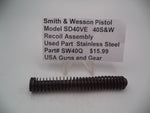 SW40Q Smith & Wesson Pistol Model SD40VE 40 S&W Recoil Assembly Used