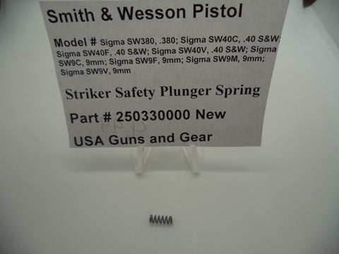 250330000 Smith & Wesson New Striker Safety Plunger Pistol Part