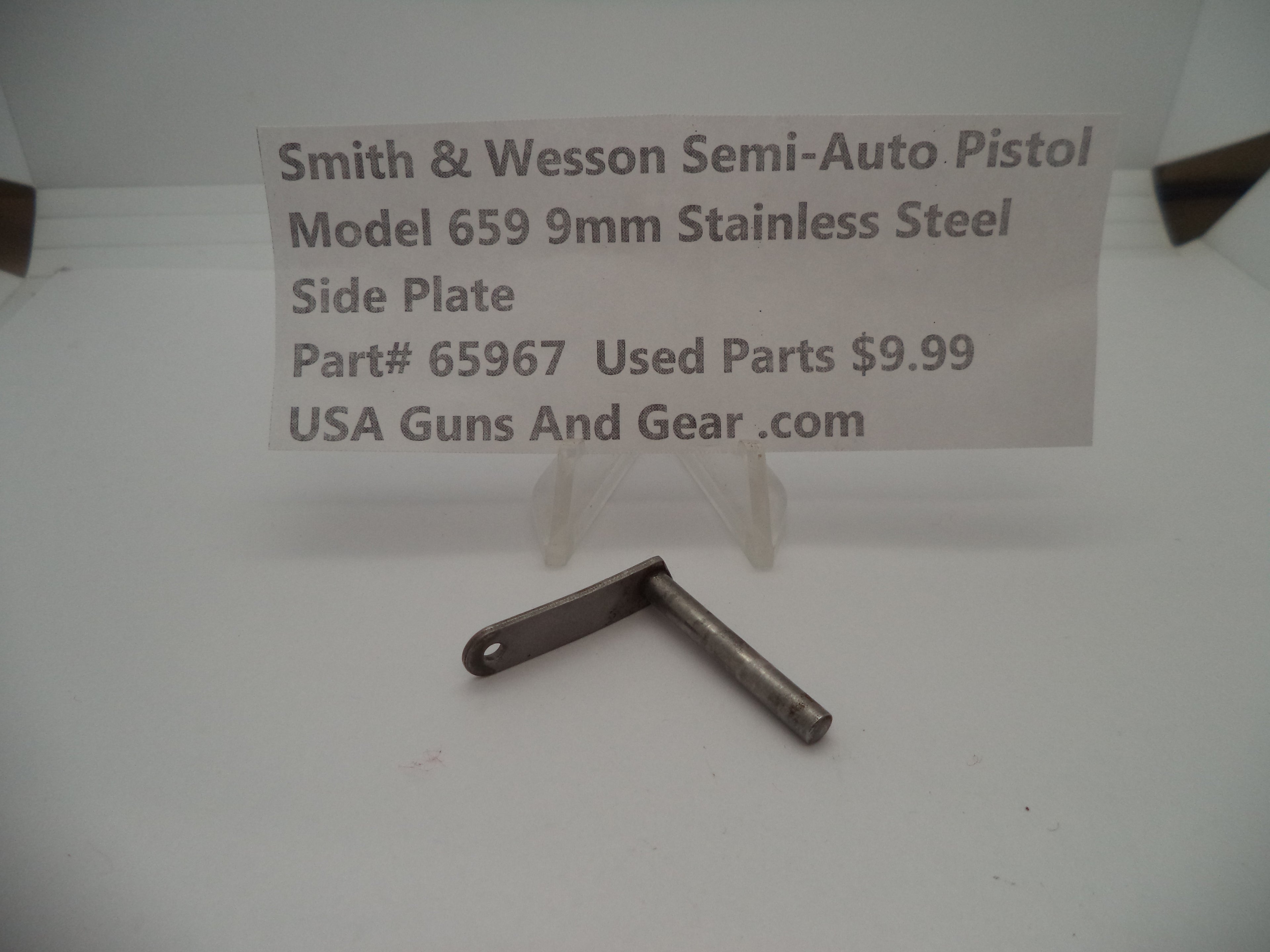 65967 Smith & Wesson Model 659 Side Plate Used Part 9MM