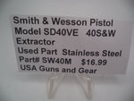 SW40M Smith & Wesson Pistol Model SD40VE 40 S&W Extractor Used