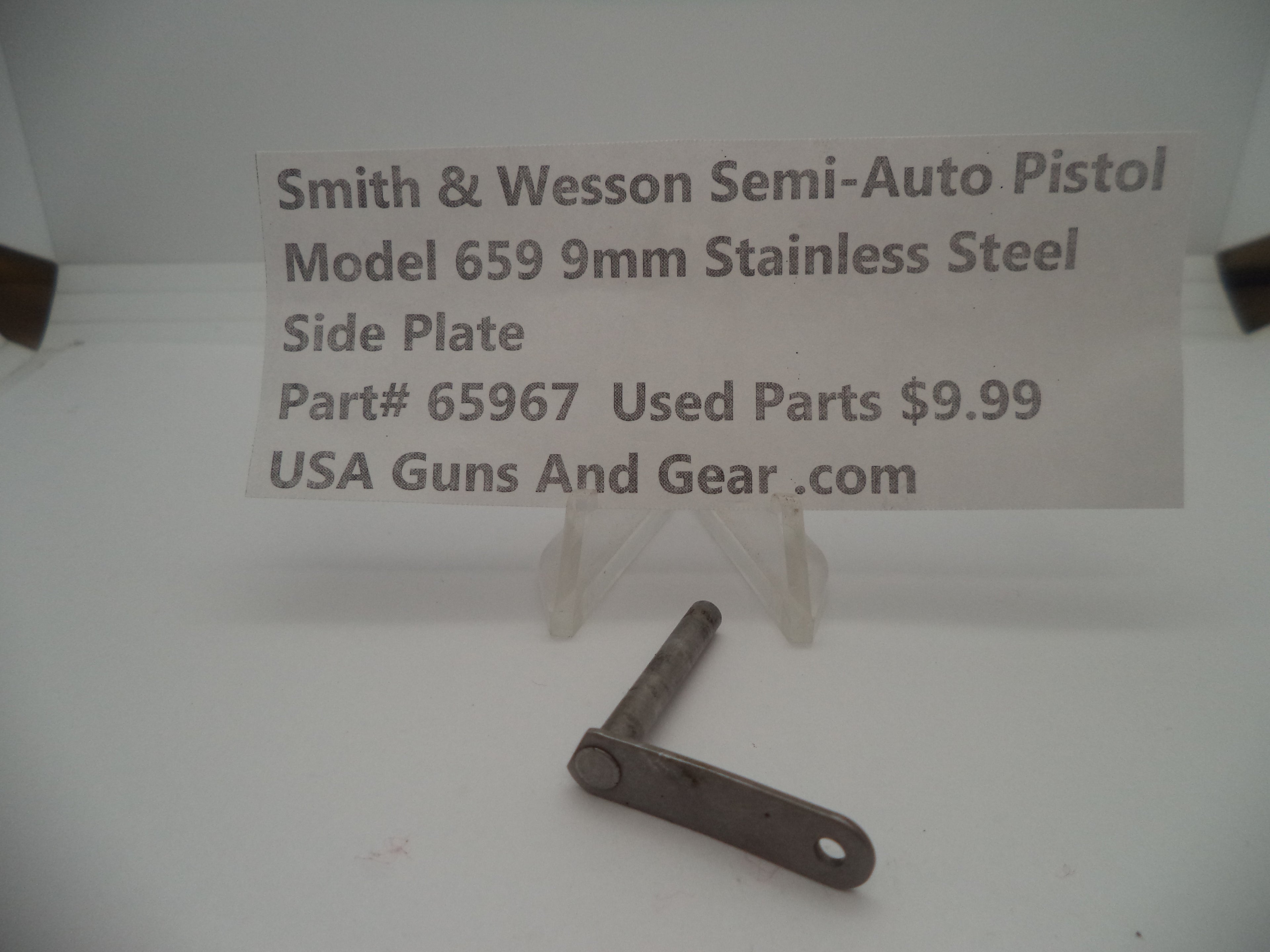 65967 Smith & Wesson Model 659 Side Plate Used Part 9MM