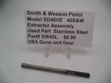 SW40L Smith & Wesson Pistol Model SD40VE 40 S&W Extractor Assembly Used