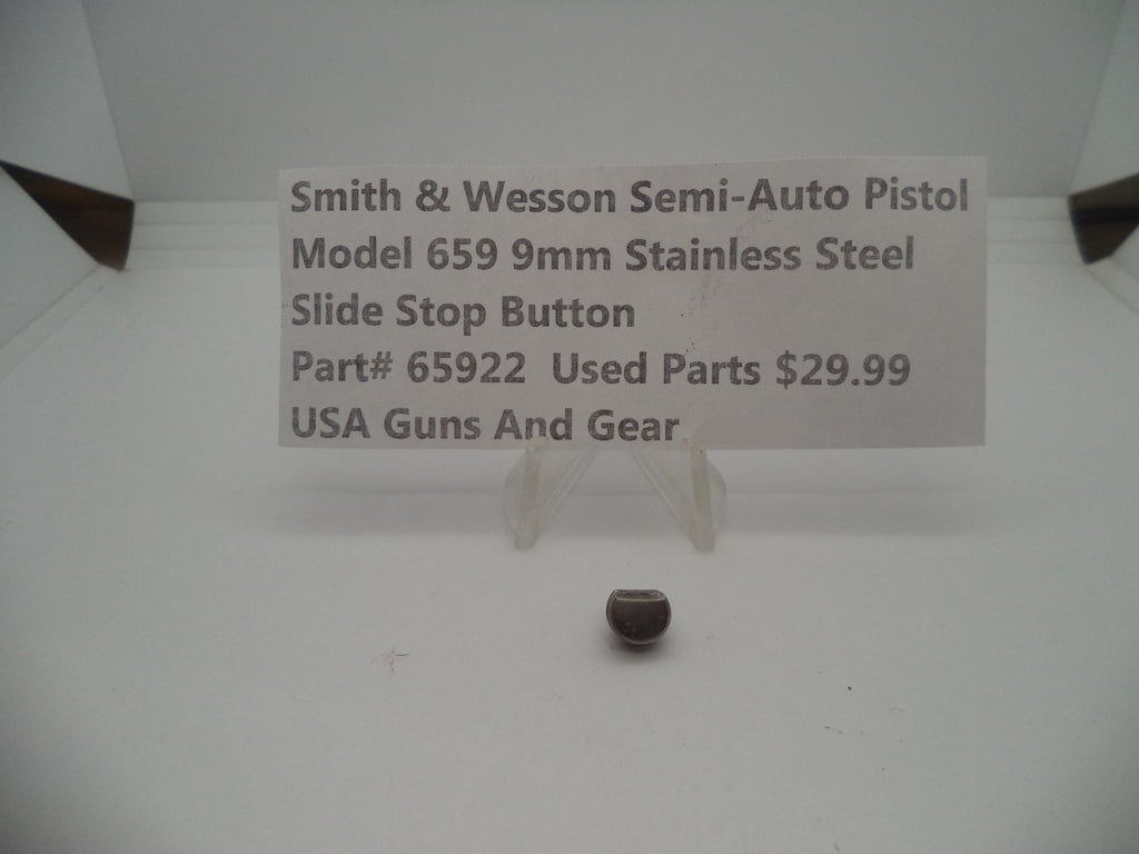 65922 Smith & Wesson Model 659 Slide Stop Button Part 9MM