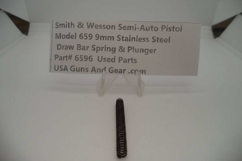 Smith & Wesson Model 659 Draw Bar Spring & Plunger Stainless Steel 9MM - 6596