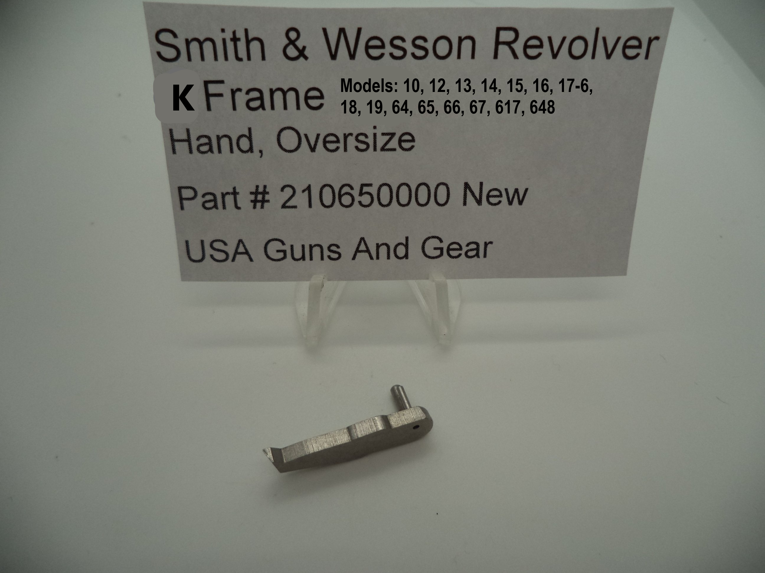 Smith & Wesson Revolver K Frame Over Sized Hand 210650000