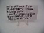 SW40D1 Smith & Wesson Pistol SD40VE  40 S&W Locking Bolt Used Part