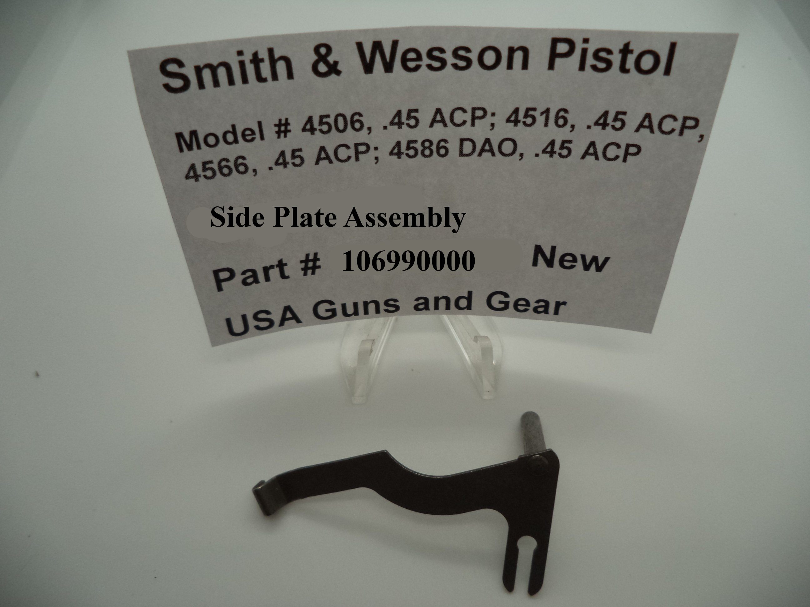 106990000 S&W Side Plate - 1086 4506 4546 4586 645 745