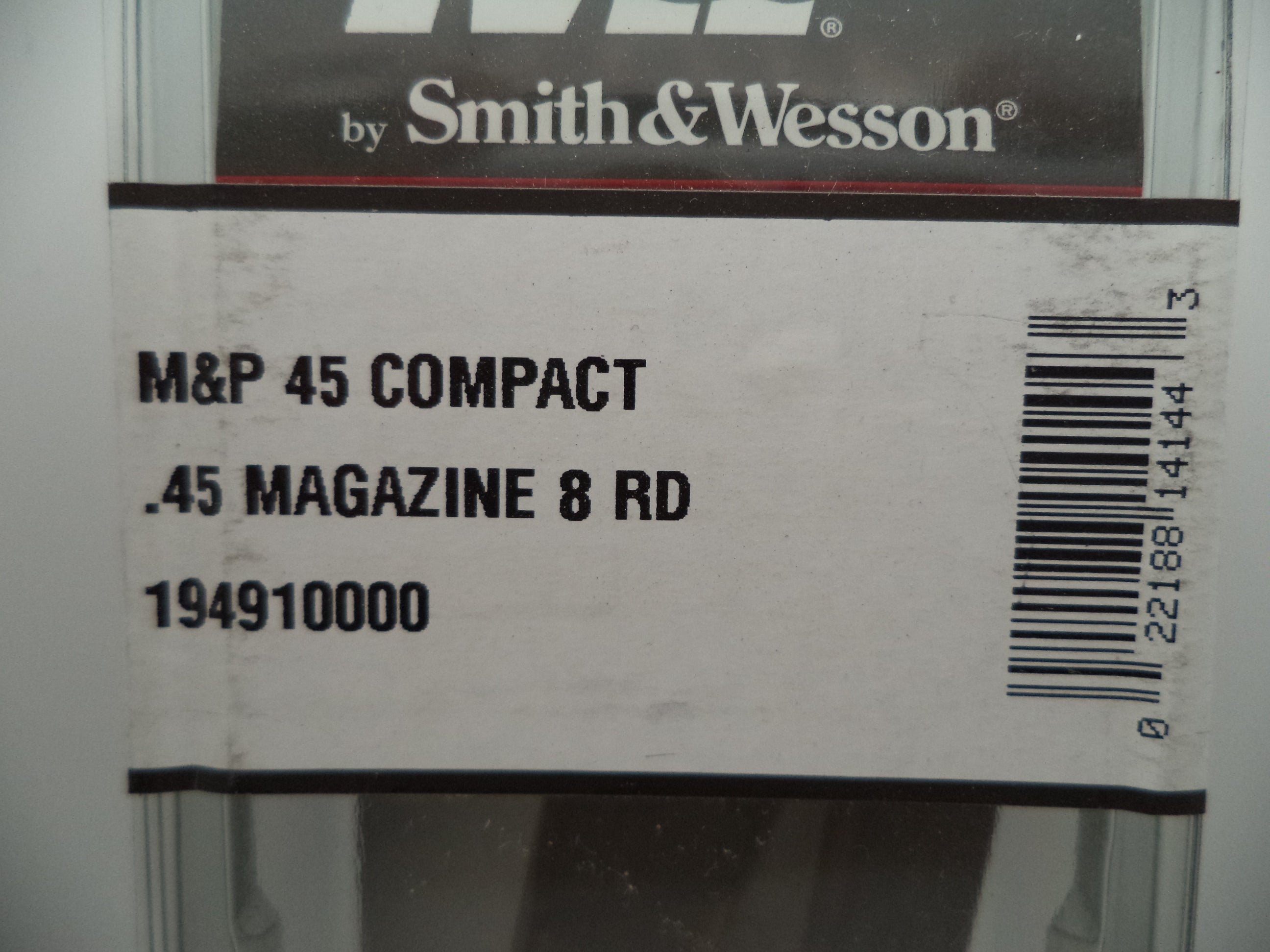 Smith & Wesson M&P 45 Compact Magazine 8rd 194910000