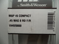 S&W M&P 45 Compact Magazine 8rd w/Finger Rest - Factory OEM 194920000
