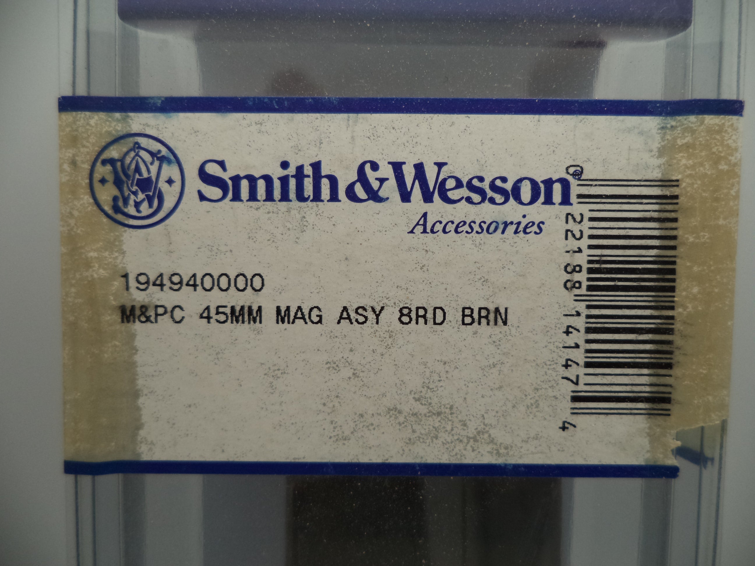 S&W M&P 45 Compact 8rd. Magazine, Finger Rest Base Pad 194940000