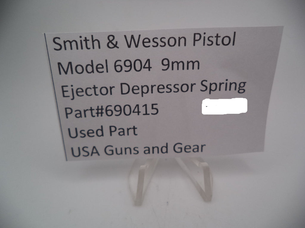 690415 Smith & Wesson Pistol Model 6904 9mm Ejector Depressor Spring Used