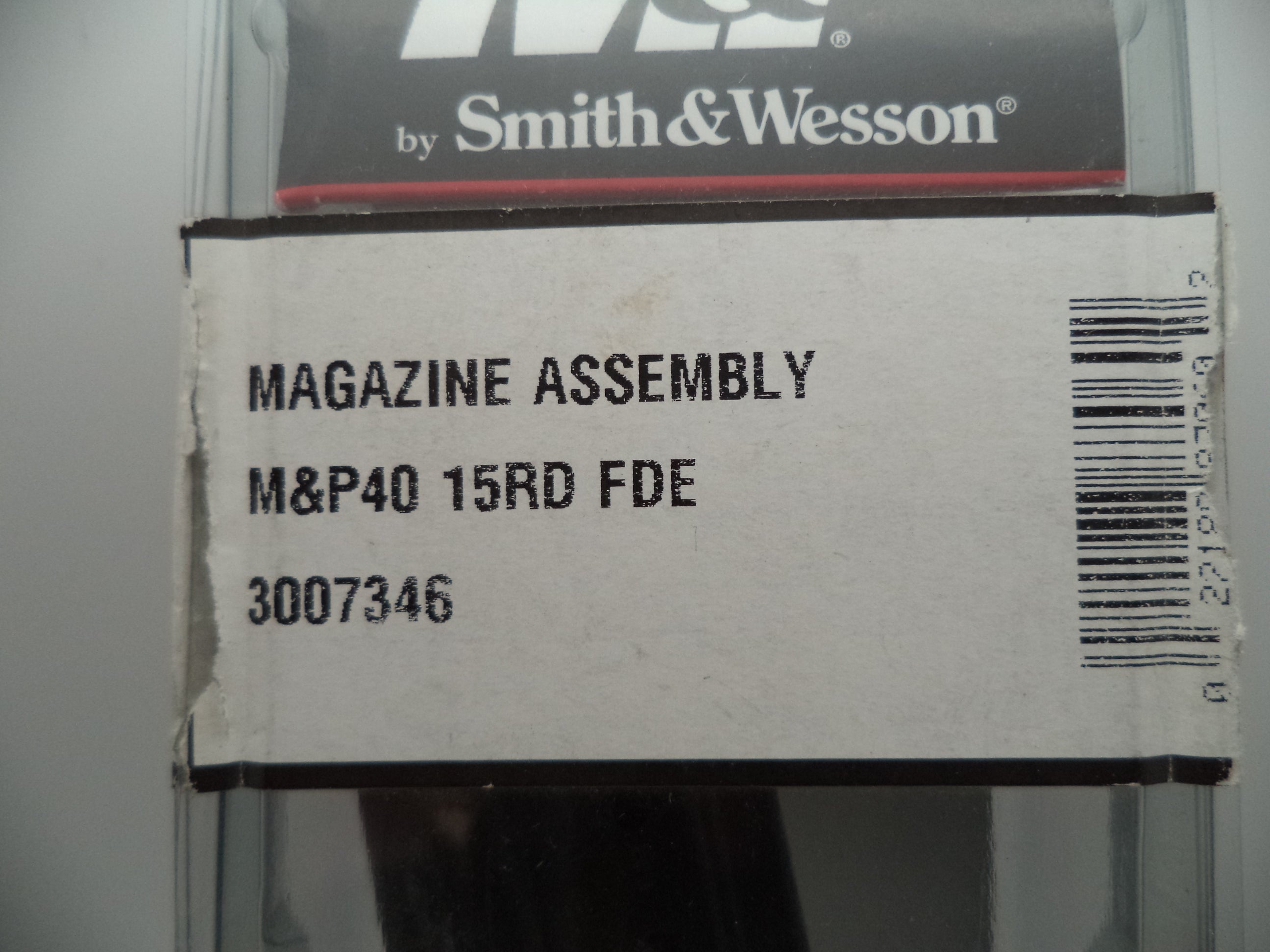 Smith & Wesson M&P 40 Magazine 15 Round - FDE Base Plate - Factory OEM Part 3007346
