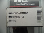 3007346 Smith & Wesson M&P .40S&W 15rd. Magazine, FDE Base Plate