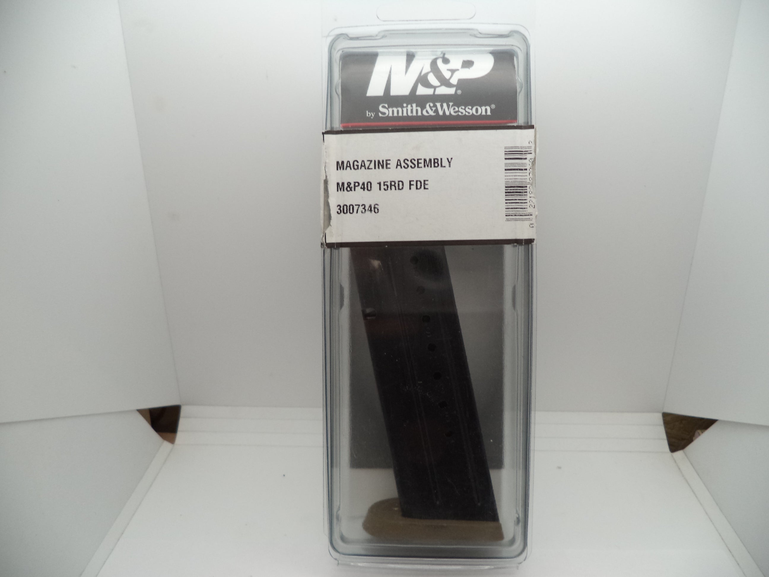 Smith & Wesson M&P 40 Magazine 15 Round - FDE Base Plate - Factory OEM Part 3007346