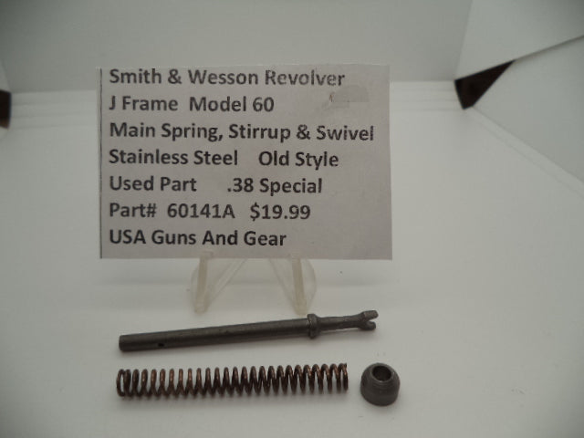 60141A Smith & Wesson J Frame Model 60  38 SPL Main Spring, Stirrup & Swivel Used