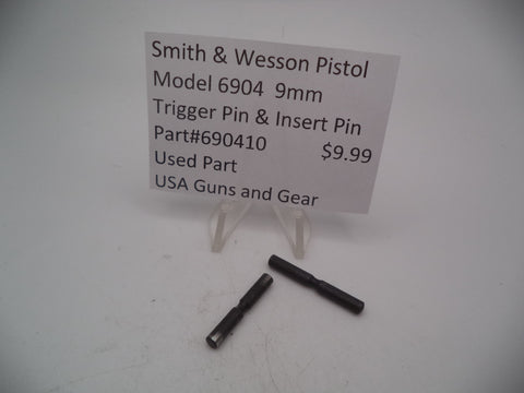 690410 Smith & Wesson Pistol Model 6904 9mm Trigger Pin & Insert Pin Used