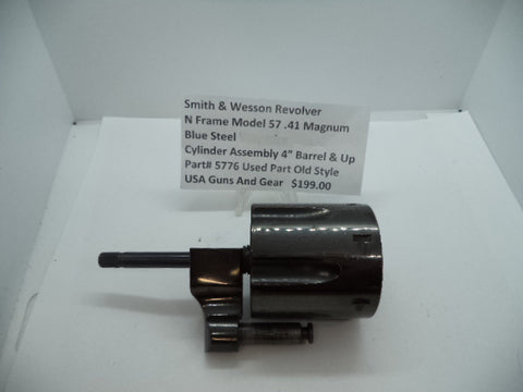 5776 Smith & Wesson Revolver N Frame Model 57 Cylinder Recessed Blue