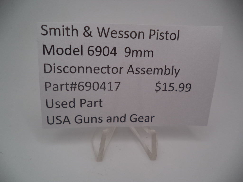 690417 Smith & Wesson Pistol Model 6904 9mm Disconnector Assembly Used