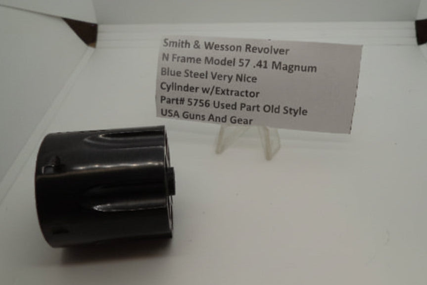 Smith & Wesson Revolver N Frame Model 57 Cylinder Assembly .41 Magnum Blue Steel 6 Shot Used 5756