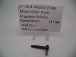 690412 Smith & Wesson Pistol Model 6904 9mm Magazine Release Used