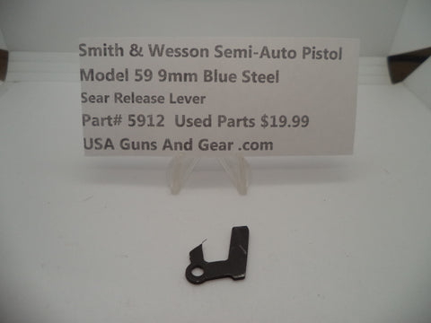 5912 Smith & Wesson Pistol Model 59 9 MM Sear Release Lever Used Parts