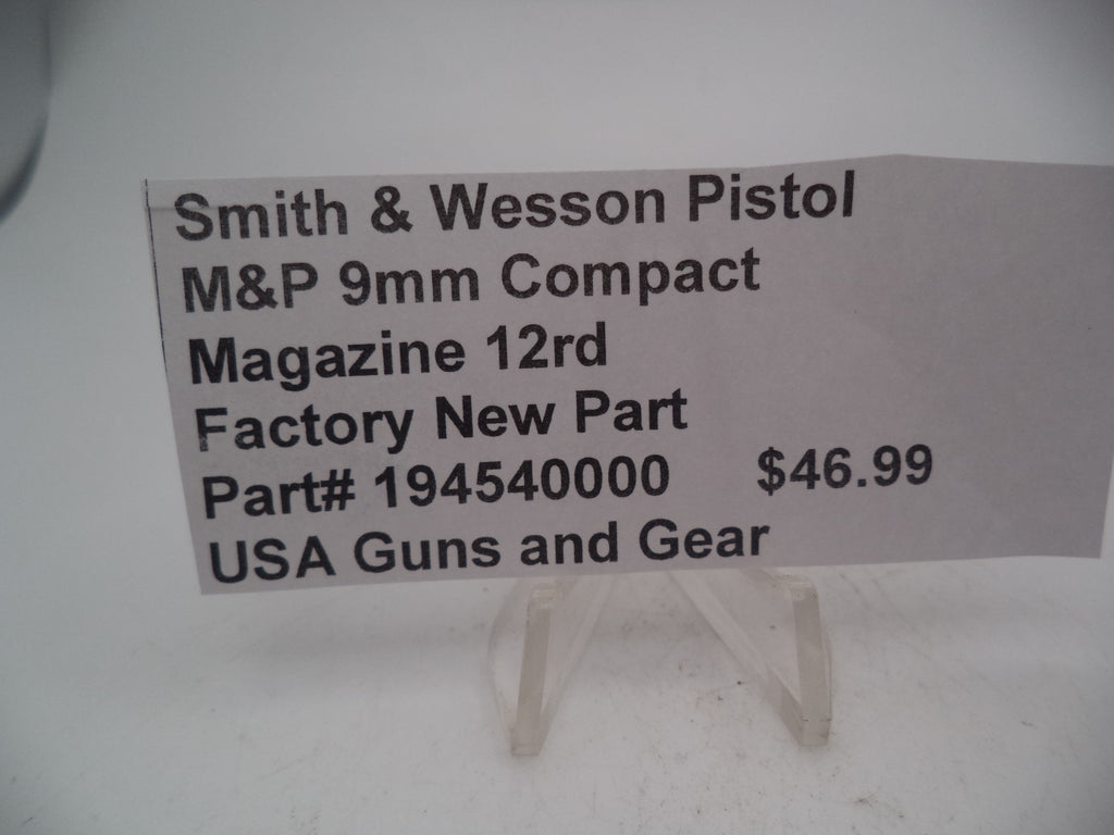 Smith & Wesson 9 Compact 12 Rd Magazine 194540000
