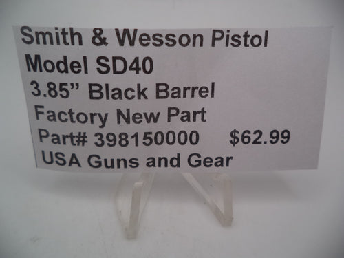 398150000 Smith & Wesson Pistol Model SD40 3.85" Black Barrel