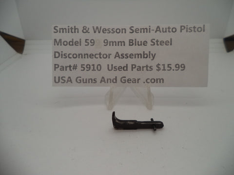 5910 Smith & Wesson Pistol Model 59 9 MM Disconnector Assembly Used Parts