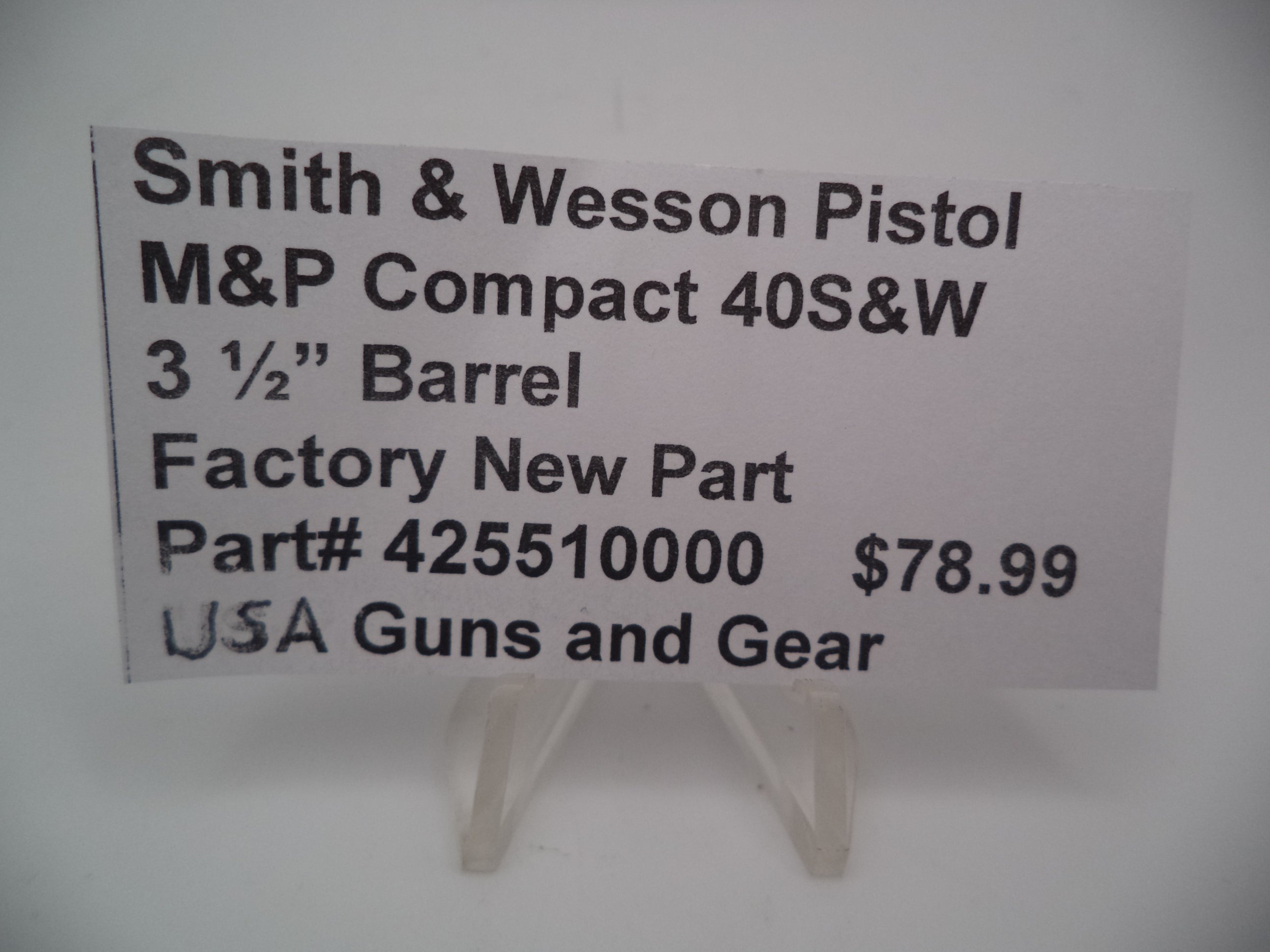 Smith & Wesson M&P 40 Compact Barrel 3.5" | OEM 425510000