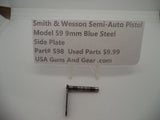 598 Smith & Wesson Pistol Model 59 9 MM Side Plate Used Parts